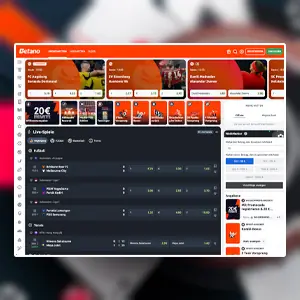 Startseite des Casinos und Buchmachers