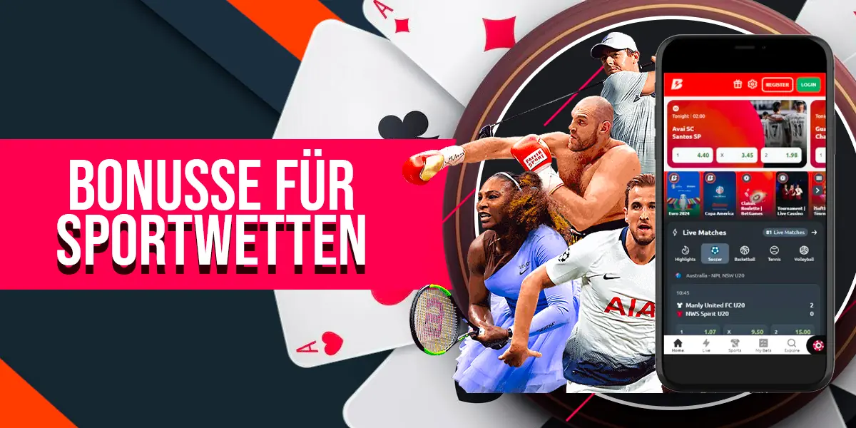 Sport-Boni: Freebet-Missionen, Kombi-Boost, Quoten-Boosts für Topspiele